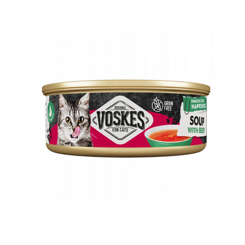 Voskes Cat Soup With Beef - zupka z wołowiną dla kota 50g