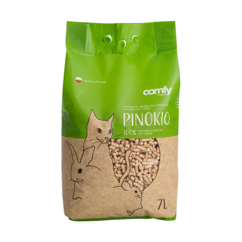 COMFY Żwirek dla kota królika drewniany PINOKIO 7L BIO