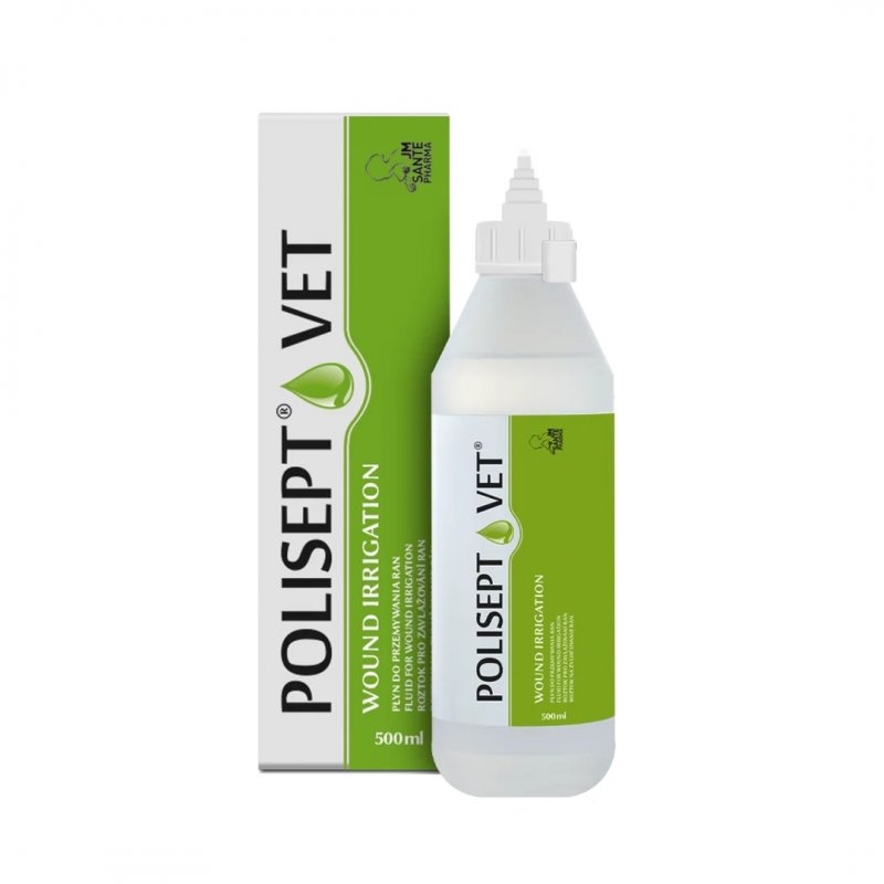POLISEPT VET Wound Irrigation – izotoniczny płyn do przemywania ran 500 ml