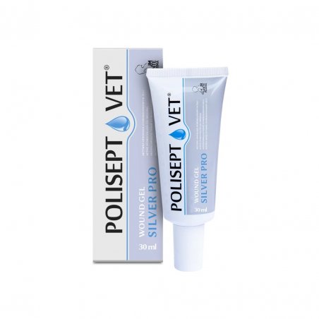 POLISEPT VET® WOUND GEL SILVER PRO – żelowy opatrunek dla psa i kota 30 ml