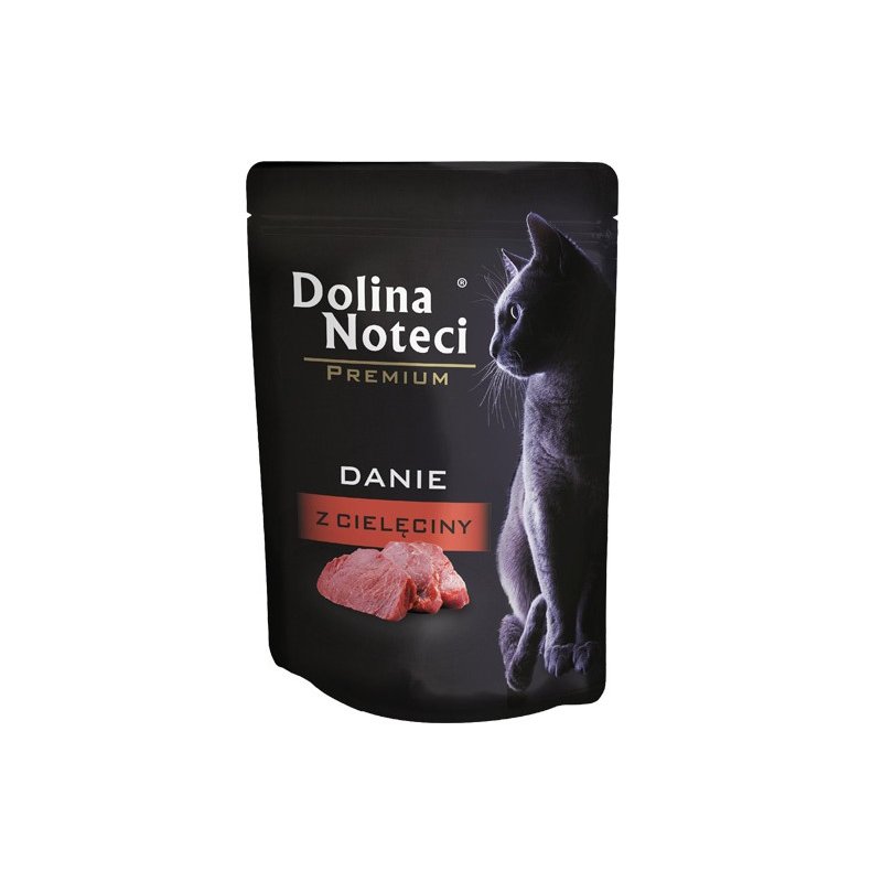 Mokra karma dla kota Dolina Noteci Premium danie z cielęciny 85 g