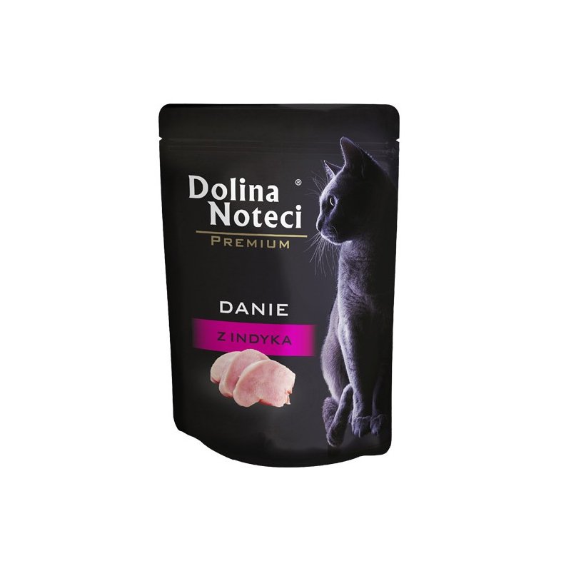 Mokra karma dla kota Dolina Noteci Premium danie z indyka 85 g