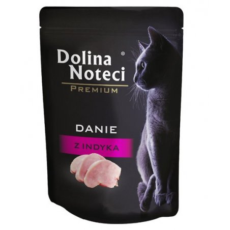 Mokra karma dla kota Dolina Noteci Premium danie z indyka 85 g