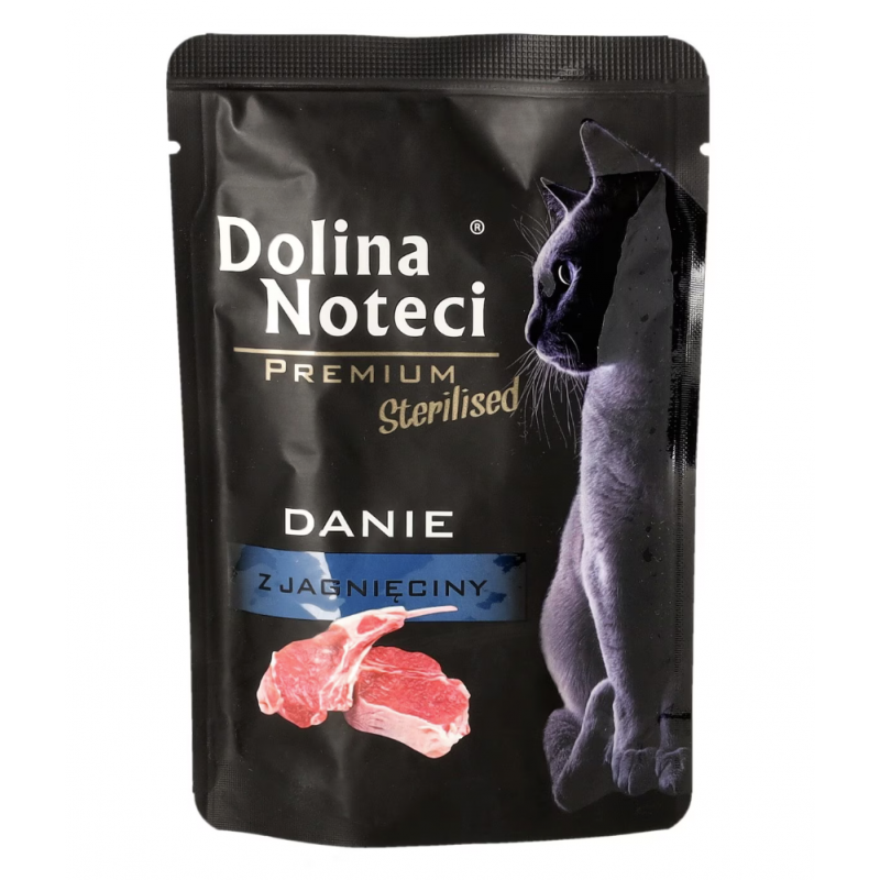 Mokra karma dla kota Dolina Noteci Premium Sterilised danie z jagnięciny 85 g