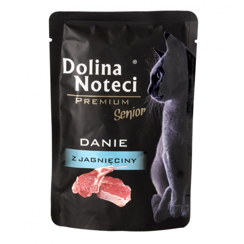 Mokra karma dla kota Dolina Noteci Premium Senior danie z jagnięciny 85 g