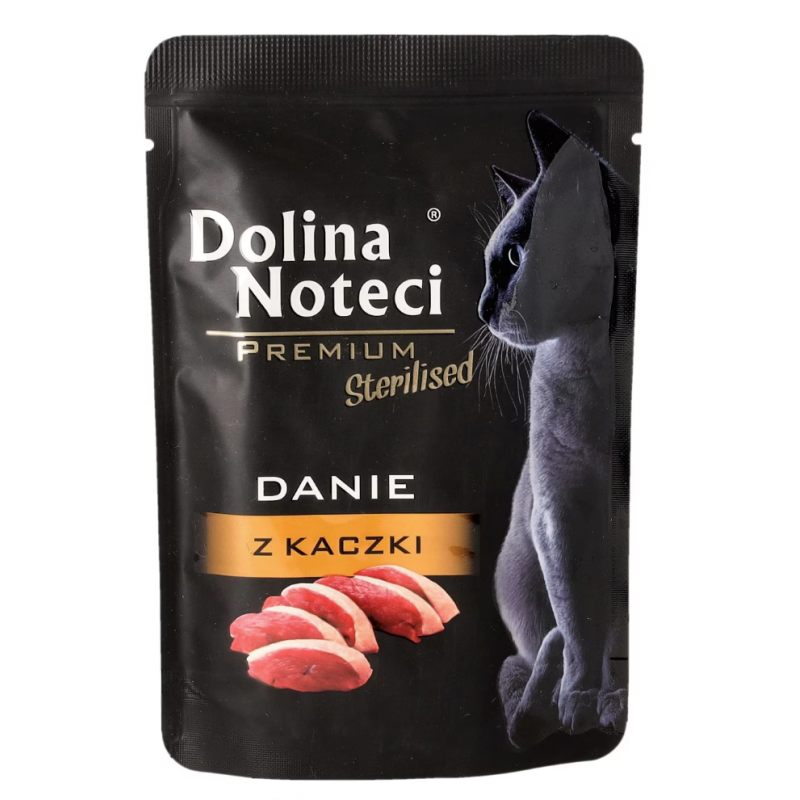 Mokra karma dla kota Dolina Noteci Premium Sterilised danie z kaczki 85 g