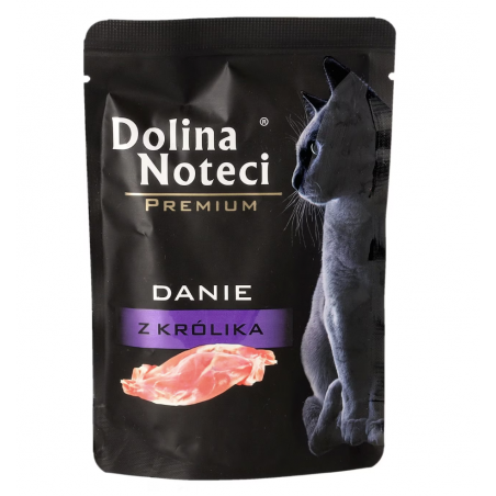 Mokra karma dla kota Dolina Noteci Premium danie z królika 85 g