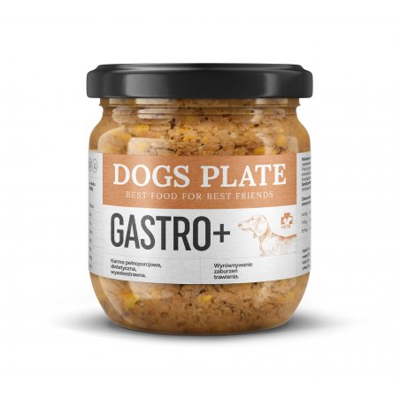 Dogs Plate Vet Gastro+ Specjalistyczna mokra karma dla psów z chorobami trzustki i wrażliwym układem pokarmowym