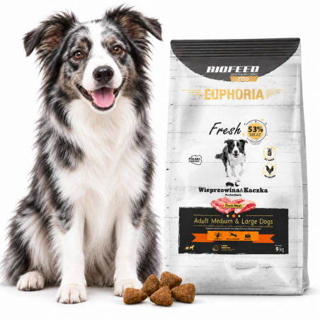 BIOFEED Euphoria Fresh Wieprzowina & Kaczka 9 kg