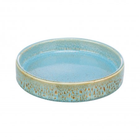 Miska ceramiczna dla kota niebieska, 0.25 l/ 15 cm