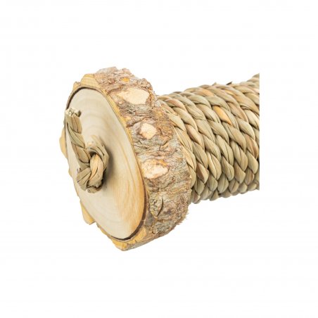 Trixie Rolka do zabawy dla gryzoni i królików – trawa morska i drewno, 18 cm-10254