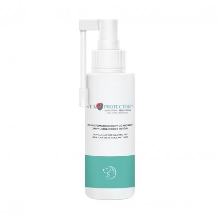 VET PROTECTOR® JAMA USTNA – ZĘBY FRESH 100 ml – płyn stomatologiczny dla psa i kota