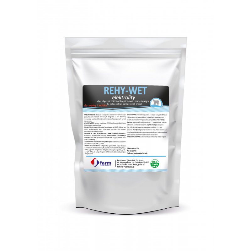 REHY-WET-elektrolity saszetka 1kg JFarm