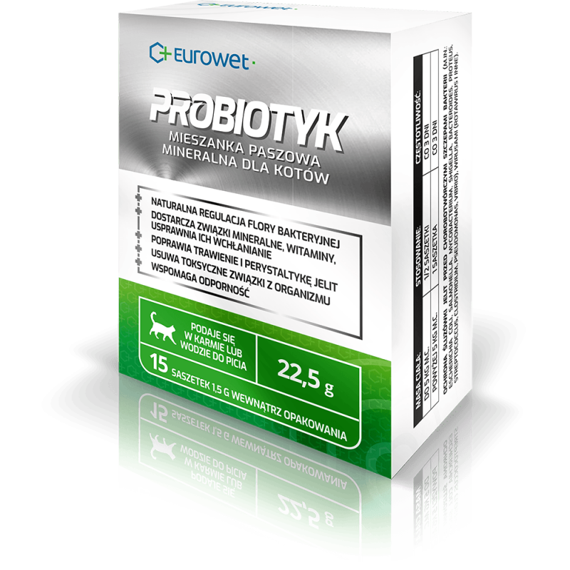 Probiotyk Kot 15 x 1,5g Saszetka Eurowet
