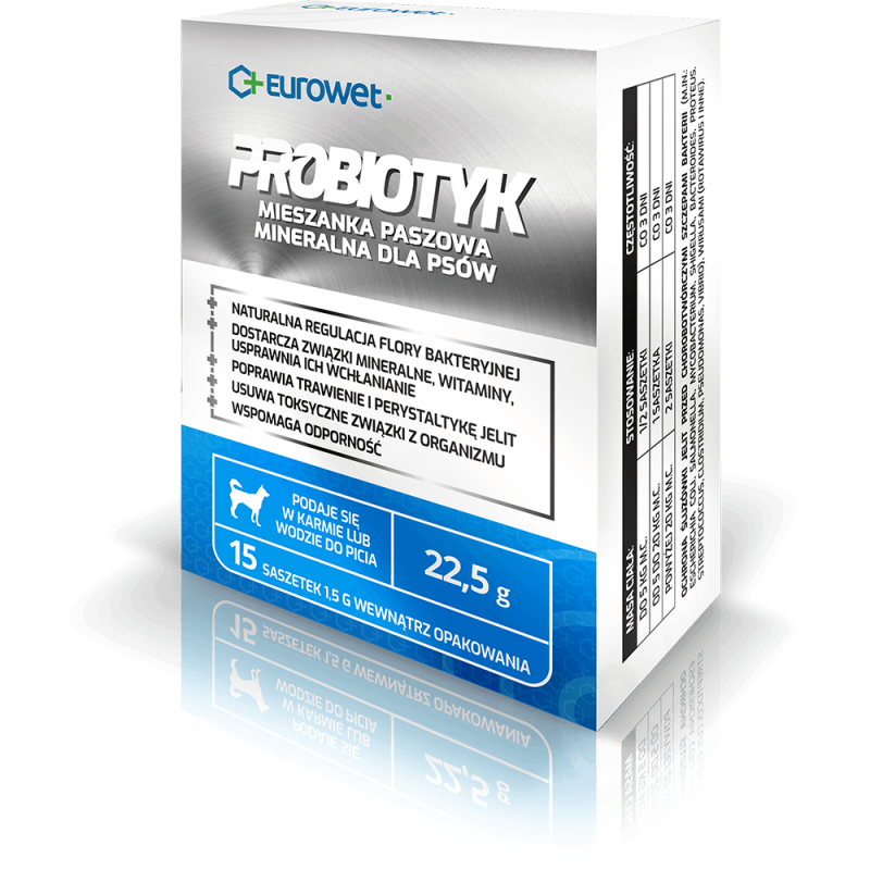 Probiotyk Pies 15 x 1,5g Saszetka Eurowet