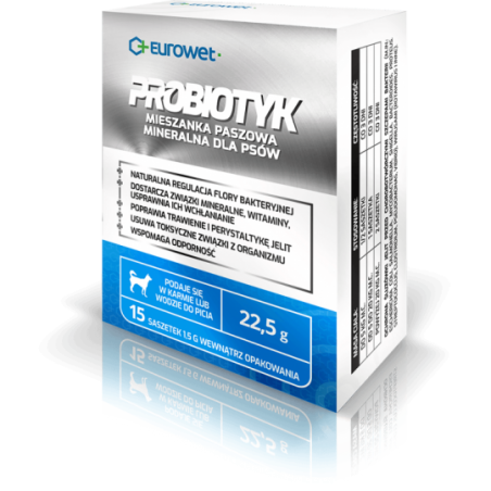 Probiotyk Pies 15 x 1,5g Saszetka Eurowet