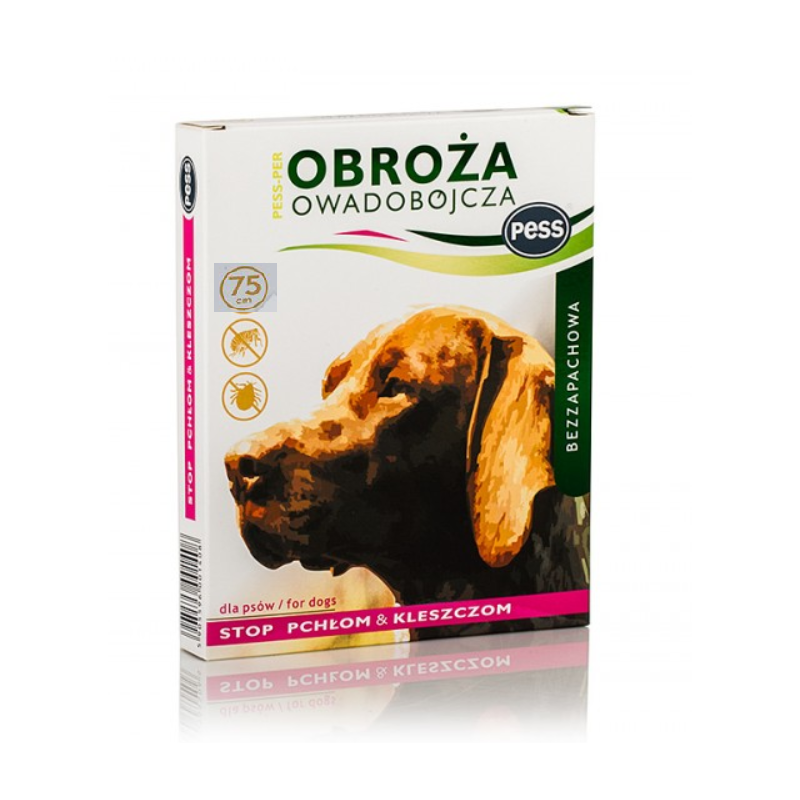 Obroża owadobójcza Pess-Per b.zap.75 cm dla psa
