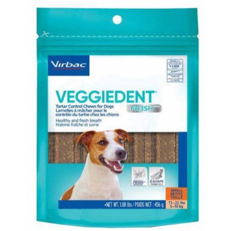 Virbac VeggieDent Fresh S Psy 5-10 kg 15 szt.