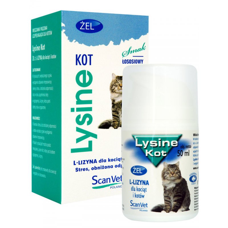 Lysine Kot 50ml żel Scanvet
