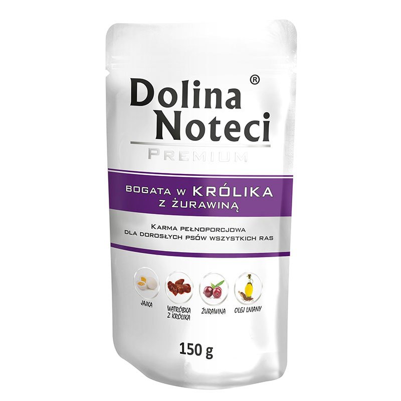 Dolina Noteci Premium Bogata w Królika z Żurawiną 150g