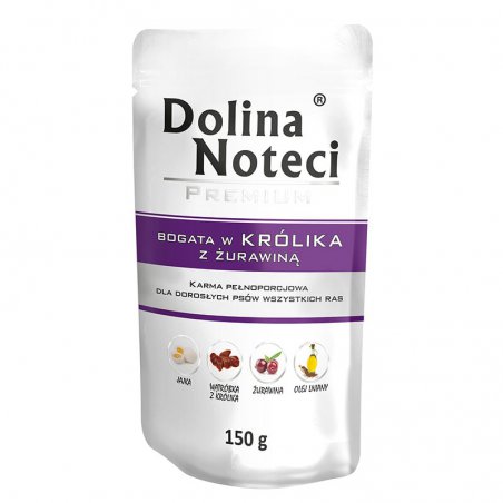Dolina Noteci Premium Bogata w Królika z Żurawiną 150g