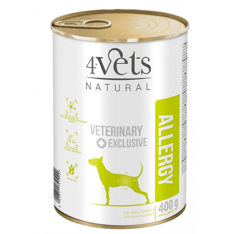 4Vets natural- Allergy Lamb new dog 400 g