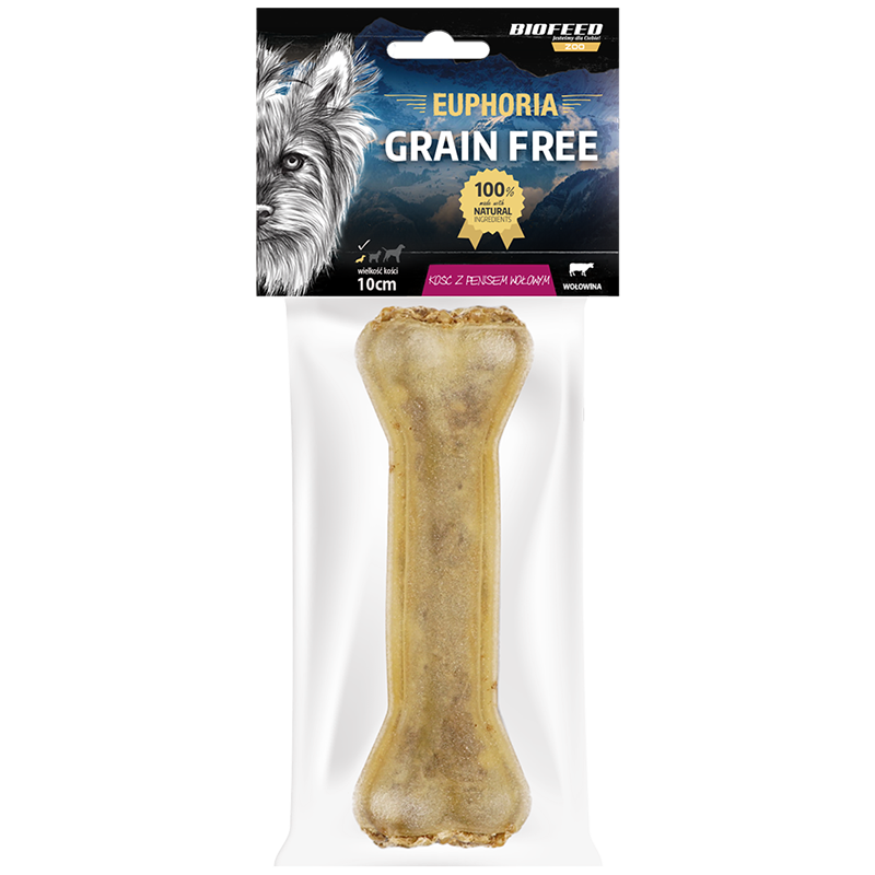 Euphoria Kość z penisem wołowym 10 cm