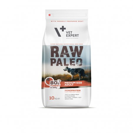 VetExpert Raw Paleo Adult Medium Turkey 10kg