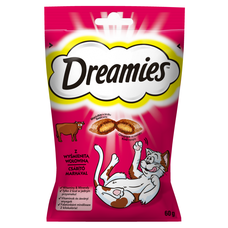 Dreamies Przysmak dla Kota z Wołowiną 60g