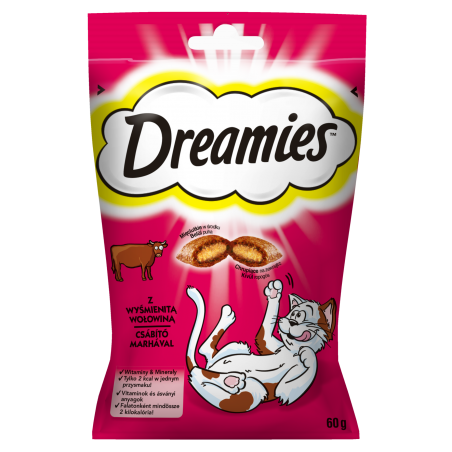 Dreamies Przysmak dla Kota z Wołowiną 60g
