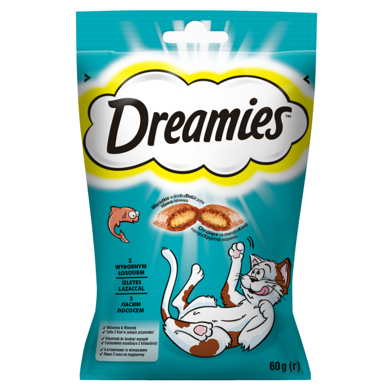 Dreamies Przysmak dla Kota o Smaku Łososia 60g