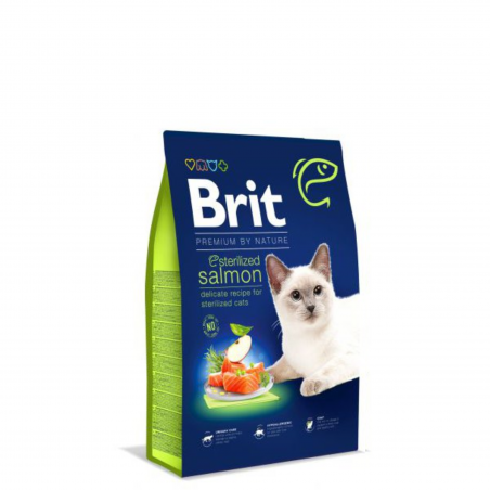 Brit Cat Premium By Nature Sterilized Salmon 8kg