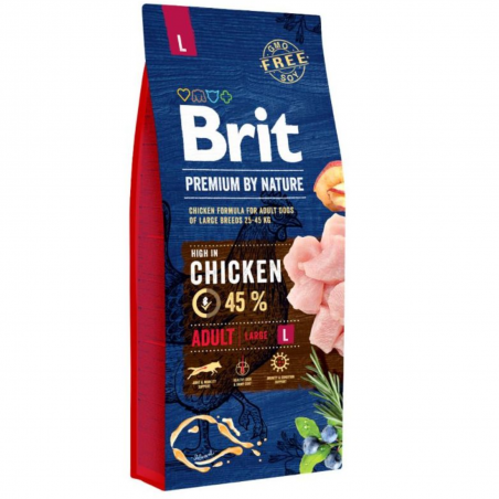 Brit Premium By Nature Adult Large Chicken 15 kg