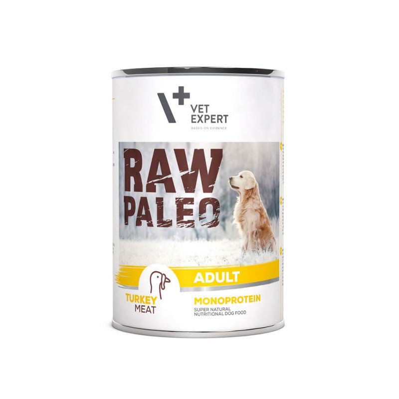 VETEXPERT RAW PALEO ADULT MONOPROTEIN TURKEY 400g