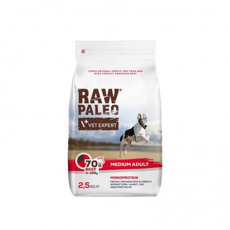 RAW PALEO Dog Medium Adult Beef 2,5kg