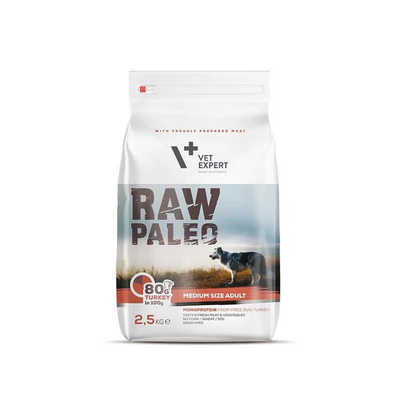 Raw Paleo Adult Medium Indyk 2,5 kg
