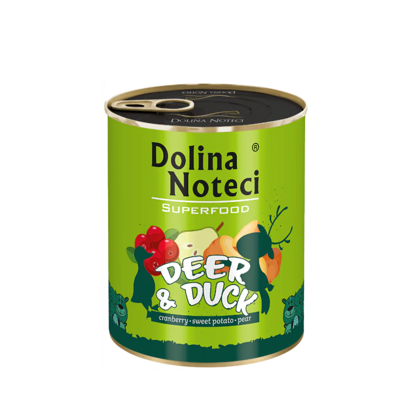 Dolina Noteci dla Psa Superfood Jeleń i Kaczka 800g