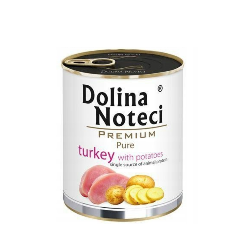 Dolina Noteci Premium dla Psa Pure Bogata w Indyka z Ziemniakami Puszka 800g
