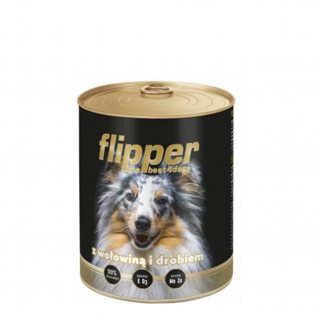 Dolina Noteci Flipper Adult z wołowiną i drobiem 800g