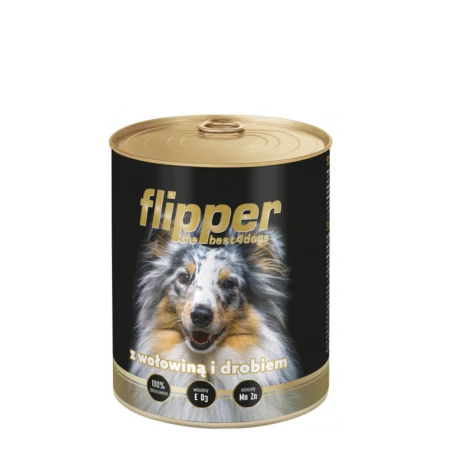 Dolina Noteci Flipper Adult z wołowiną i drobiem 800g