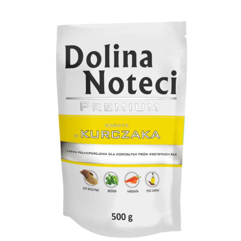 DOLINA NOTECI PREMIUM BOGATA W KURCZAKA SASZETKA 500G