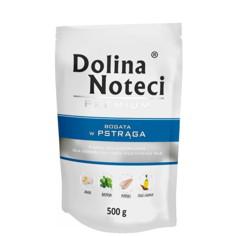 Dolina Noteci Premium Dorosły Pies Pstrąg 500g