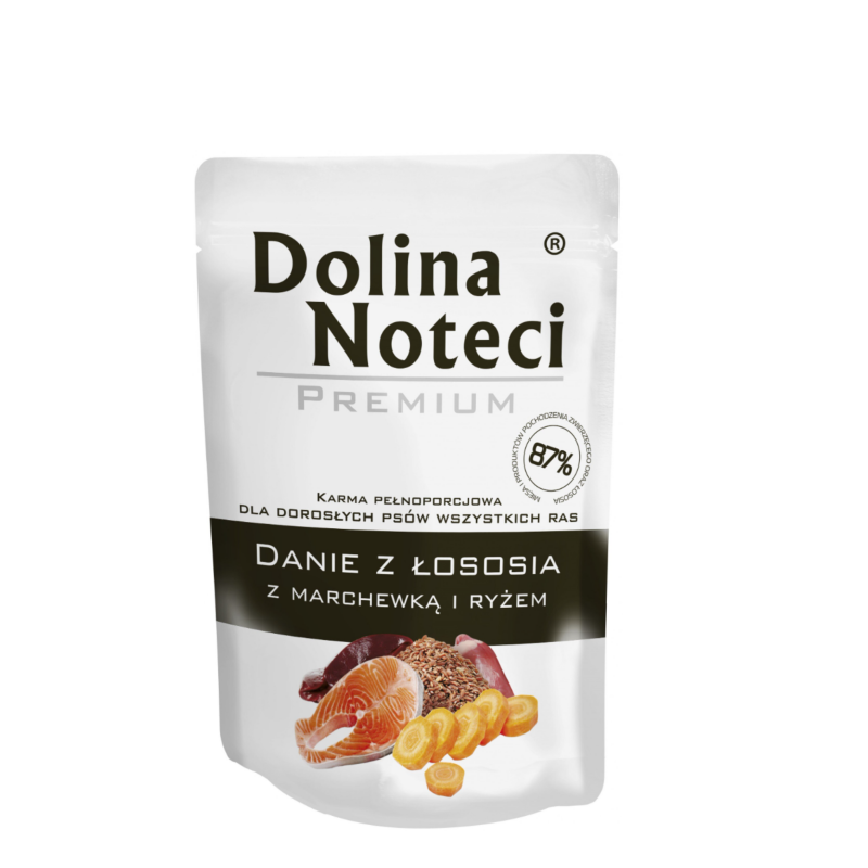 Dolina Noteci Danie z Łososiem, Marchewką i Ryżem 100g