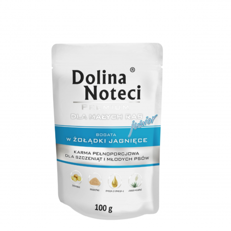 Dolina Noteci Premium Junior Bogata w Żołądki Jagnięce 100g