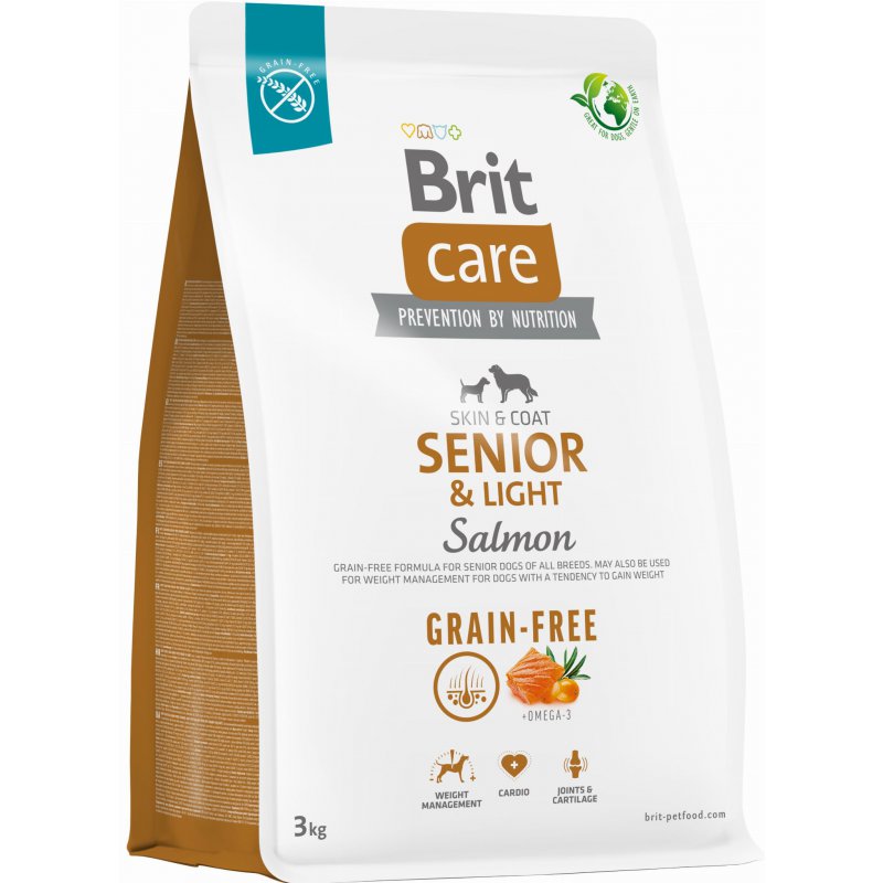 Brit Care Grain-Free Senior Light Salmon 3kg