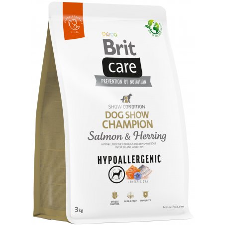 Brit Care Hypoallergenic Show Champion Salmon & Herring 3kg