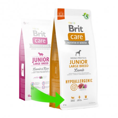 Brit Care Hypoallergenic Junior Large Breed Lamb 3kg-2814