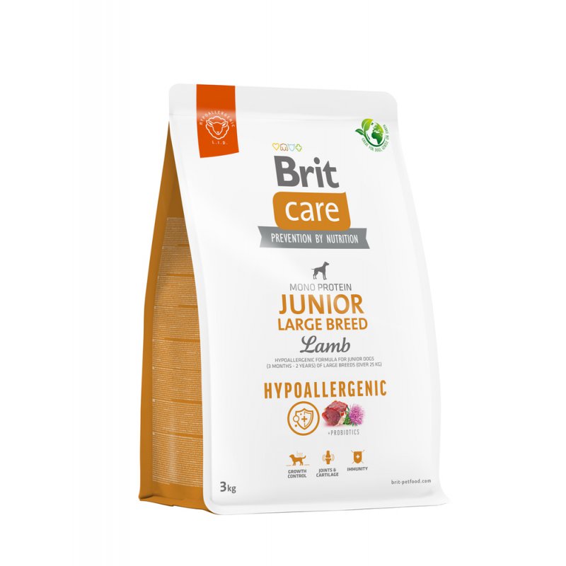 Brit Care Hypoallergenic Junior Large Breed Lamb 3kg
