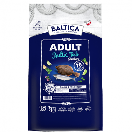 Baltica Sensitive Adult Baltic Fish karma dla psów małych ras 9 kg