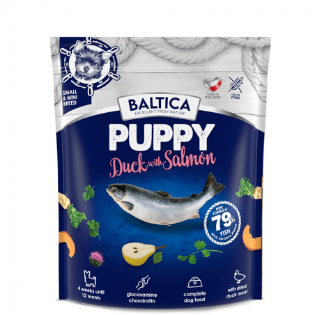 Baltica Puppy Duck With Salmon karma dla psów małych ras 1 kg